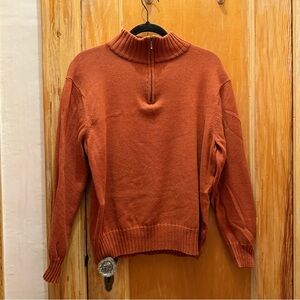 100% Cotton American-Made Quarter Zip Sweater